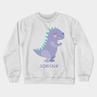Dinosaurio Dino Dinosaur T-Rex Purple Morado Crewneck Sweatshirt
